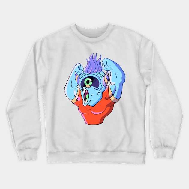 Monster Rising Crewneck Sweatshirt by MorenoArtwork